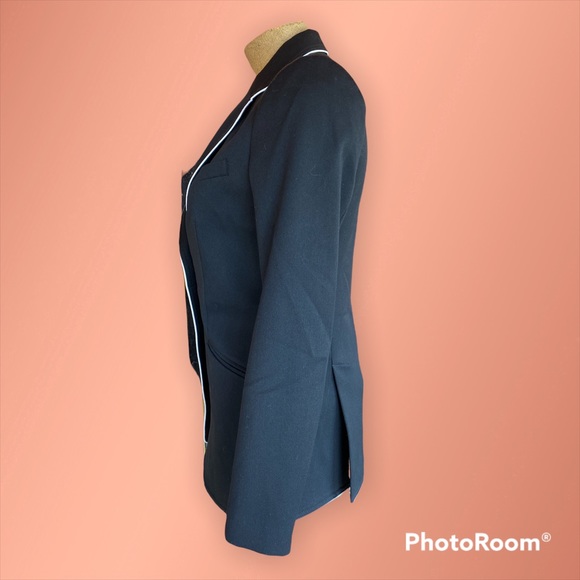 MNG by Mango Black Blazer structured for a more slender fit. - Picture 3 of 7